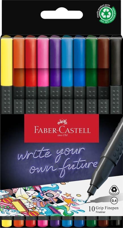 Faber-Castell Finepen Grip 0.4 10er Etui
