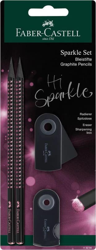 Faber-Castell Schreibset Sparkle Midnight rose