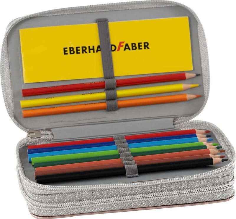 Eberhard Faber Federpennal befüllt, rosé gold shine 24 teilig