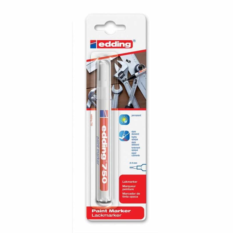 Paint marker 750 white 2-4mm
