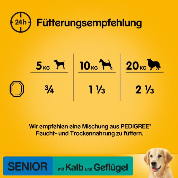 Pedigree Bowl Senior with veal and poultry
