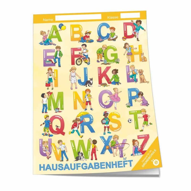 Hausaufgabenheft ABC für die Grundschule DIN A5