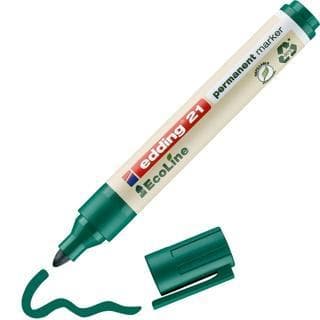 EDDING Permanentmarker 21 EcoLine mit Rundspitze 1,5-3 mm grün
