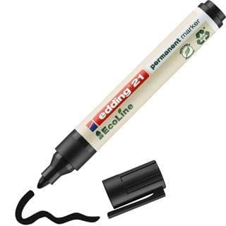 EDDING Permanentmarker EcoLine 21 mit Rundspitze 1,5-3 mm schwarz