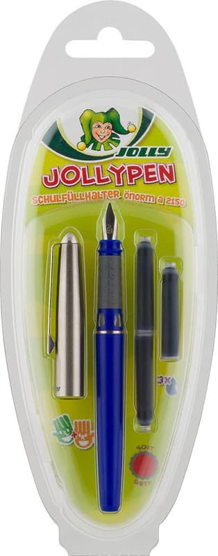 JOLLY fountain pen 7025 incl. 3 cartridges in blister blue
