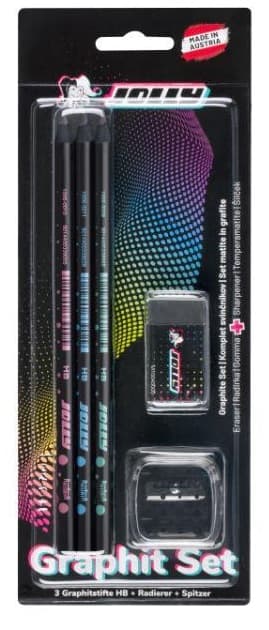 JOLLY graphite pencil set Next Generation 3 pieces incl. eraser and sharpener