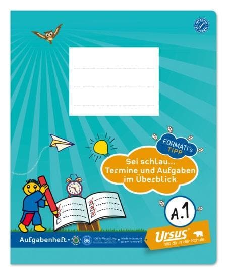 URSUS Aufgabenheft Formati A.1 Quart 20 Blatt