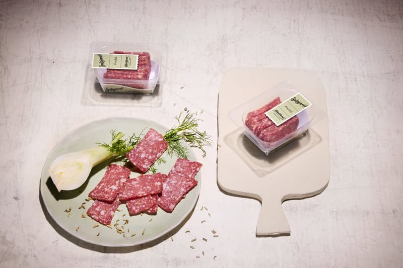 Bedford Salgiano Salami mit Fenchel geschnitten