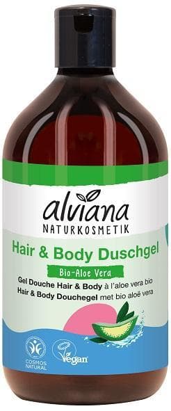 alviana Hai & Body Shower Gel with Organic Aloe Vera