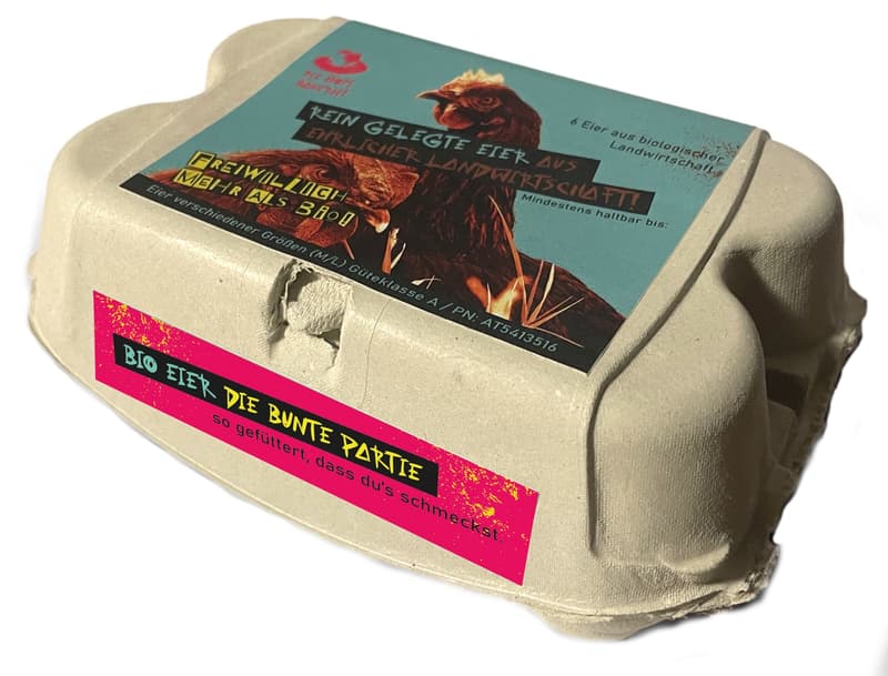 Hopibauern BIO Eier - die bunte Partie L 6er