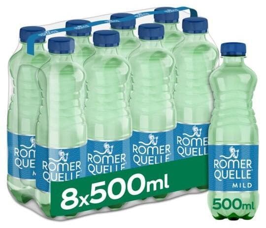 Römerquelle Mild 8x500ml (Single-use deposit)