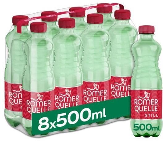 Römerquelle Still 8x500ml (Single-use deposit)