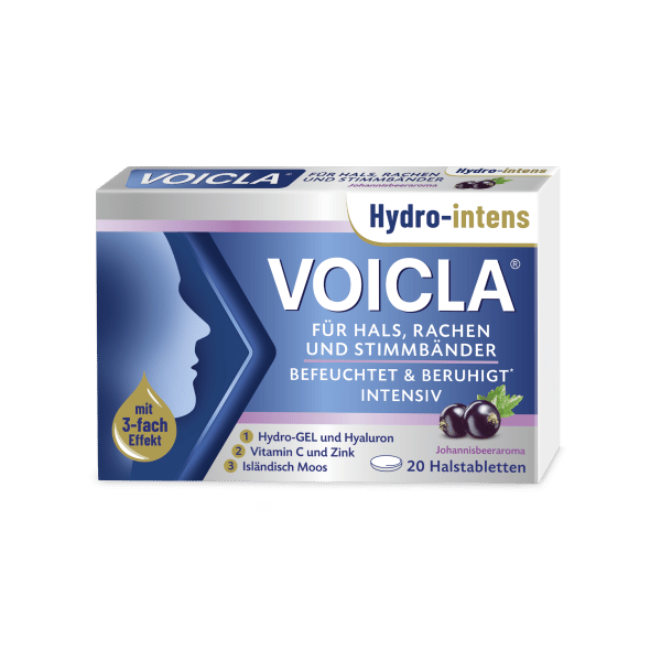 VOICLA® Hydro-intens Halstabletten Johannisbeere