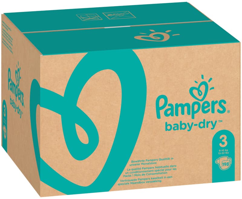 Pampers Baby Dry Gr.3 Midi 6-10kg monthly box