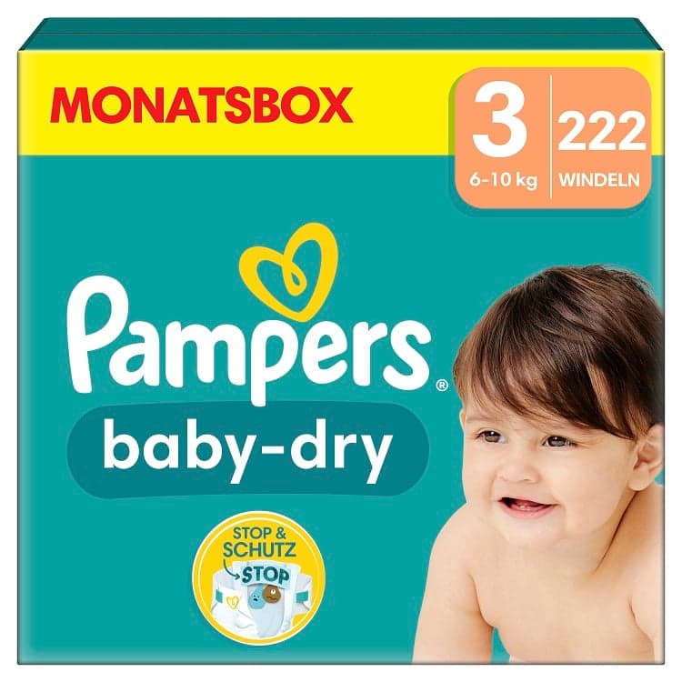 Pampers Baby Dry Gr.3 Midi 6-10kg monthly box