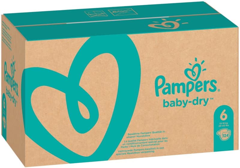 Pampers Baby Dry Gr.6 Extra Large 13-18kg MonatsBox