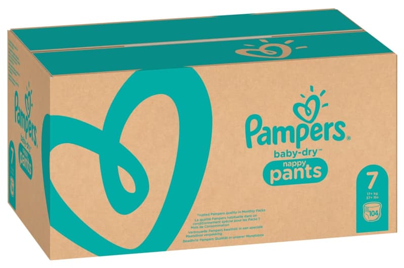 Pampers Baby Dry Pants Gr.7 Extra Large 17+kg MonatsBox