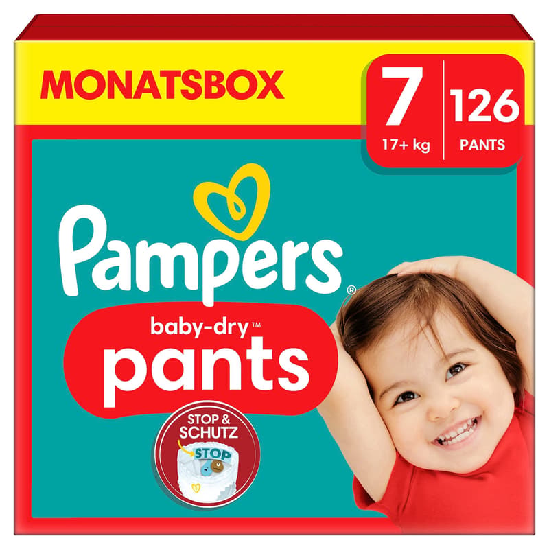 Pampers Baby Dry Pants Gr.7 Extra Large 17+kg MonatsBox