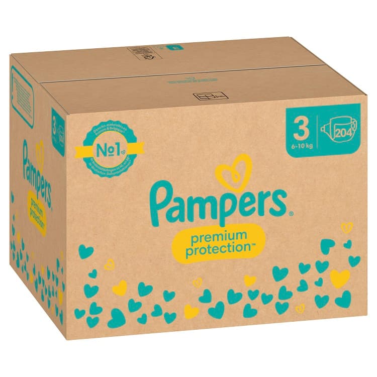 Pampers Premium Protection Gr.3 Midi 6-10kg MonatsBox