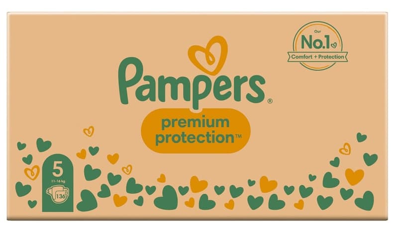 Pampers Premium Protection Gr.5 Junior 11-16kg MonatsBox