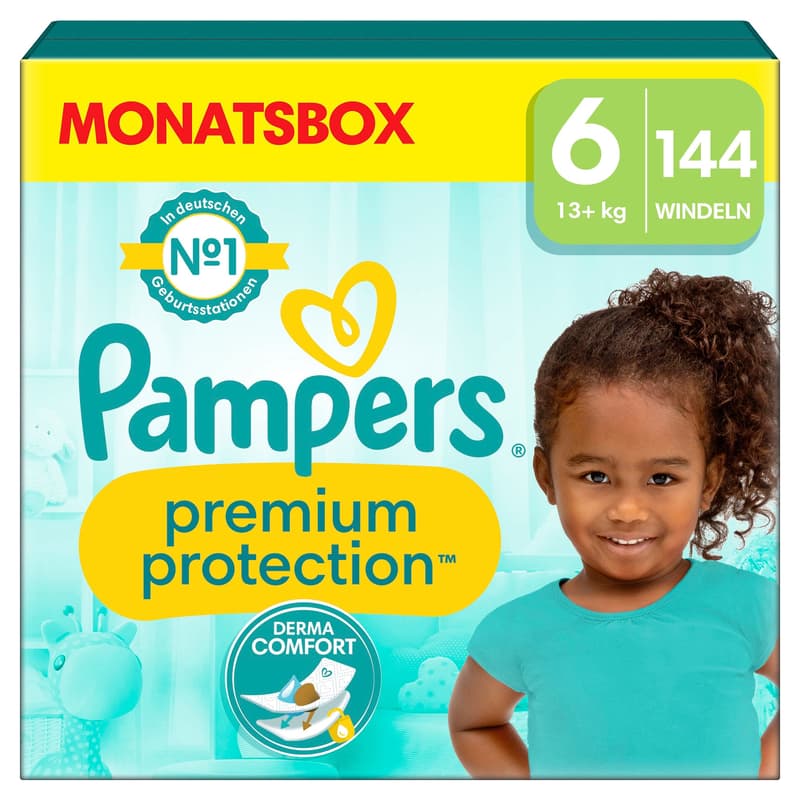 Pampers Premium Protection Gr.6 Extra Large 13-18kg Monatsbox
