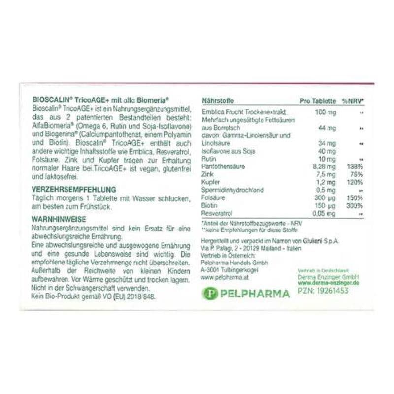 Bioscalin TricoAGE+ Tabletten