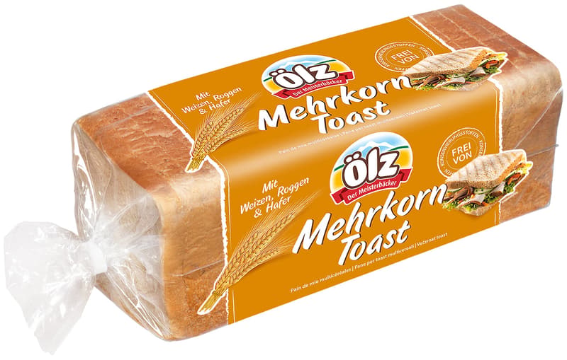 Ölz Mehrkorn Toast geschnitten