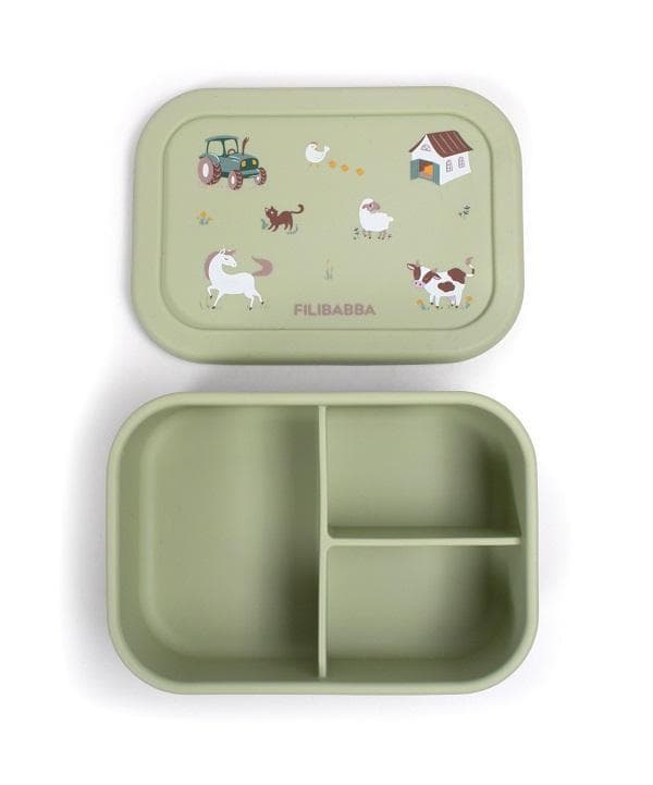 FILIBABBA Brotdose aus Silikon - Bog Green