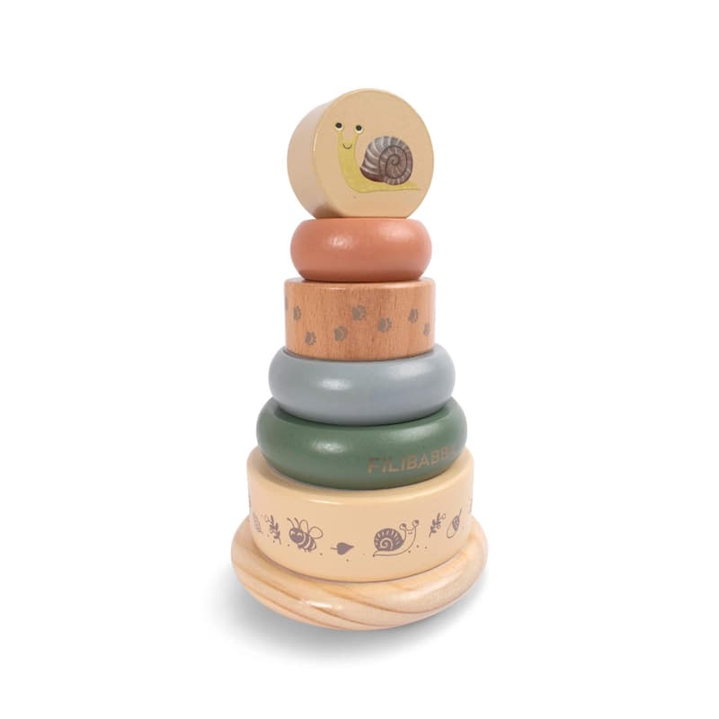 FILIBABBA Wooden Stacking Tower