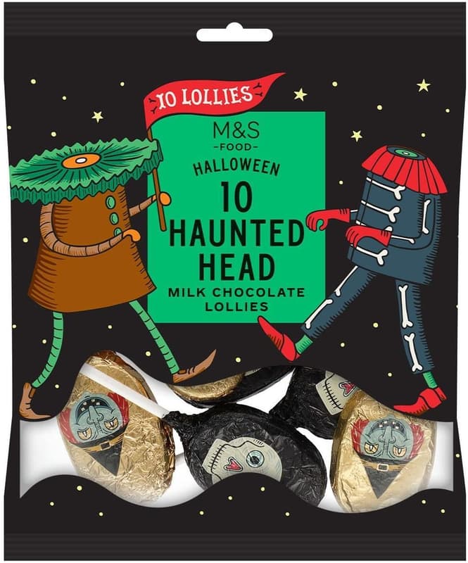 Marks & Spencer Haunted Heads Schoko-Lollies Vollmilch