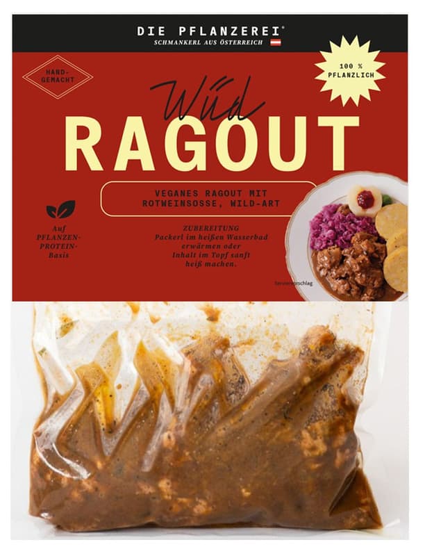 Die Pflanzerei WÜD RAGOUT- Das vegane Ragout, Wild-Art (tiefgekühlt)
