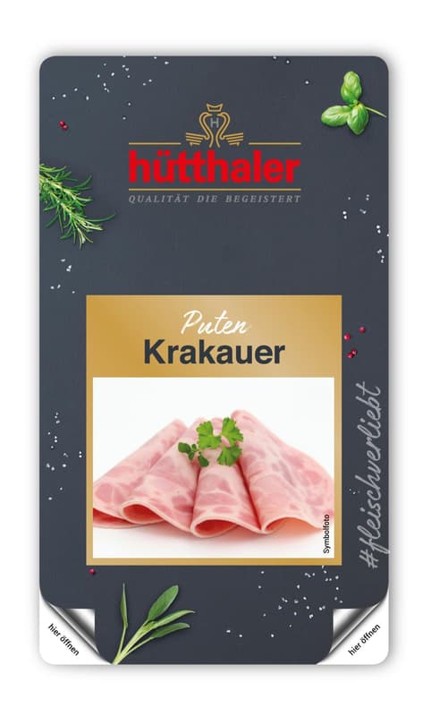 Hütthaler Puten-Krakauer geschnitten