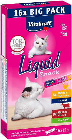 Vitakraft Liquid Snack Multipack Huhn+Rind 16x15g