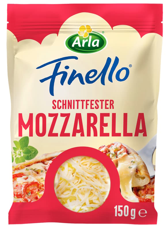 Arla Finello Mozzarella gerieben