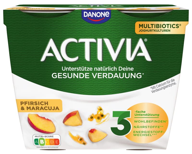 Danone Activia Pfirsich & Maracuja 3,5% 4 x 115g