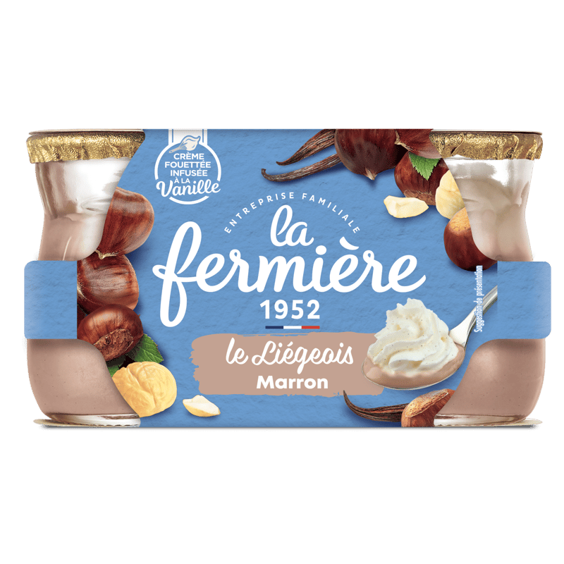 La Fermiere Milchdessert Maronen 2x120g