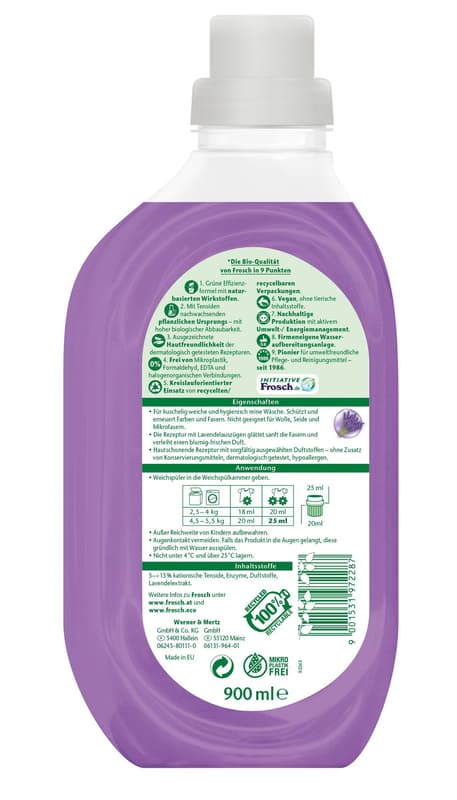 Frosch Hygiene Weichspüler Lavendel	
