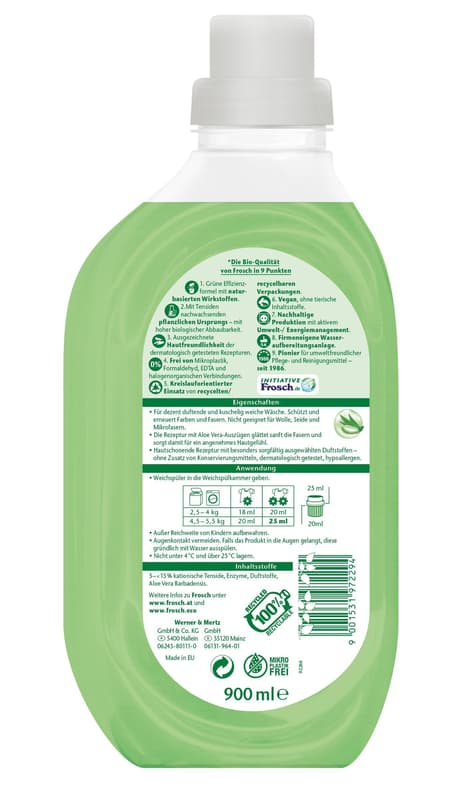 Frosch Sensitive Fabric Softener Aloe Vera