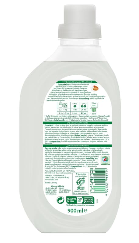 Frosch Sensitive Fabric Softener Almond Milk