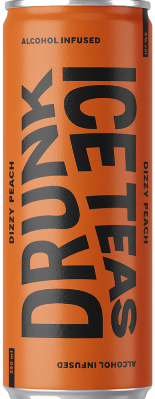 Drunk Ice Teas – Dizzy Peach (Single-use Deposit)