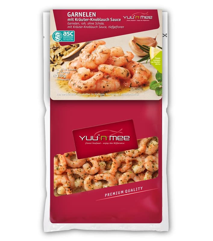 Yuu'n Mee Shrimp with Herbs & Garlic Sauce ASC (frozen)