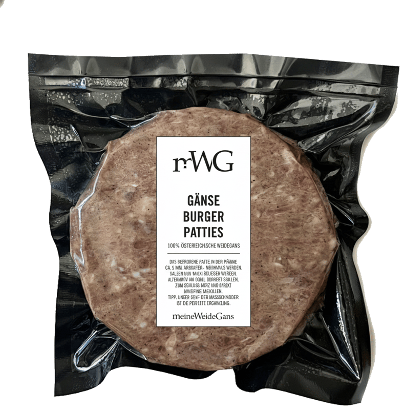 meineWeideGans Gans Burger Patties (tiefgekühlt)