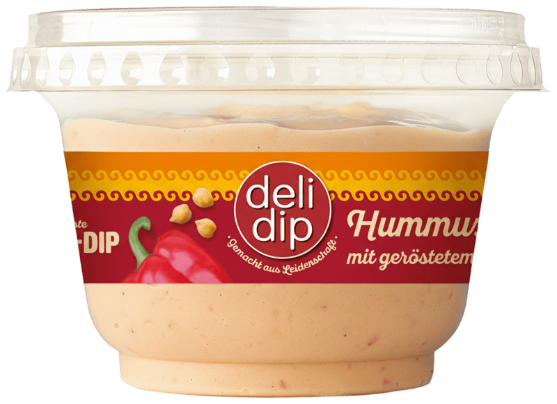 Deli Dip Hummus mit geröstetem Paprika
