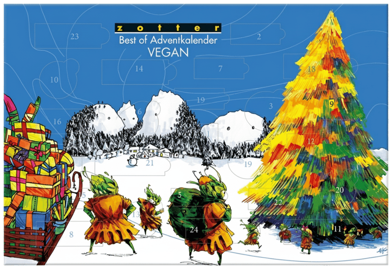 Zotter BIO Adventkalender Best of vegan