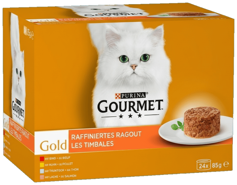 GOURMET GOLD MP24 Refined Ragout (Chicken, Beef, Tuna, Salmon)