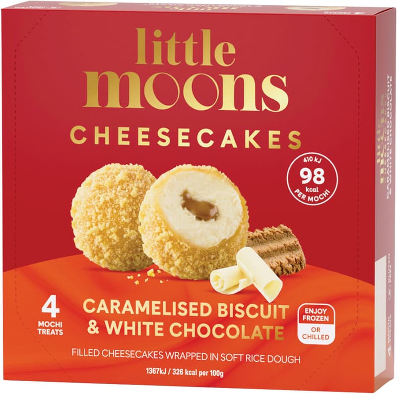 LITTLE MOONS Cheesecakes Mochi caramel cookie and white chocolate