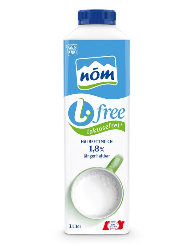 nöm laktose free Milch 1,6% länger haltbar