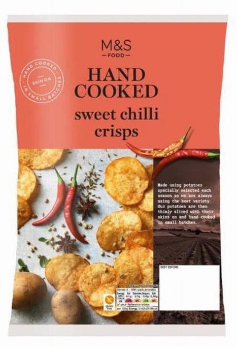 Marks & Spencer Hand Cooked Sweet Chilli Crisps