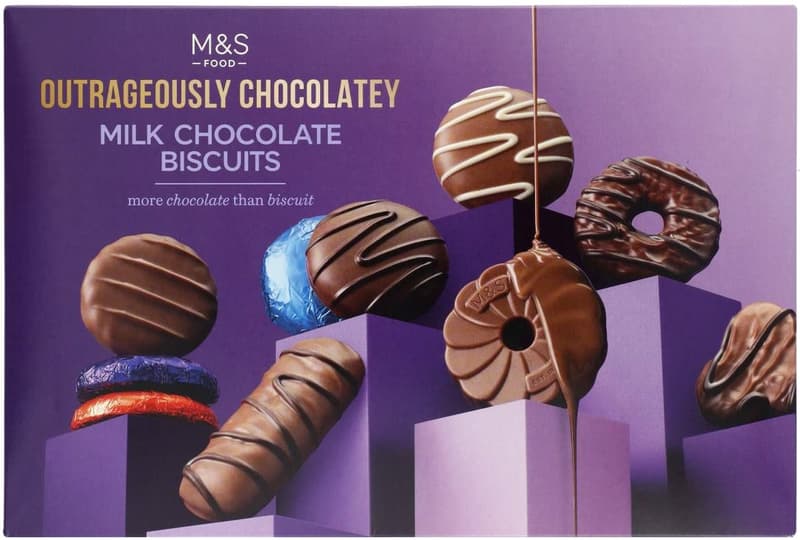 Marks & Spencer Outrageously Chocolatey Milk Chocolate Biscuits