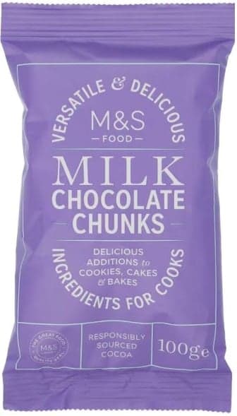 Marks & Spencers Milk Chocolate Chunks